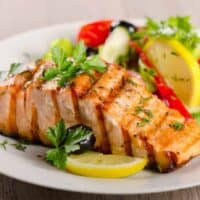 Soy Glazed Salmon with Salad