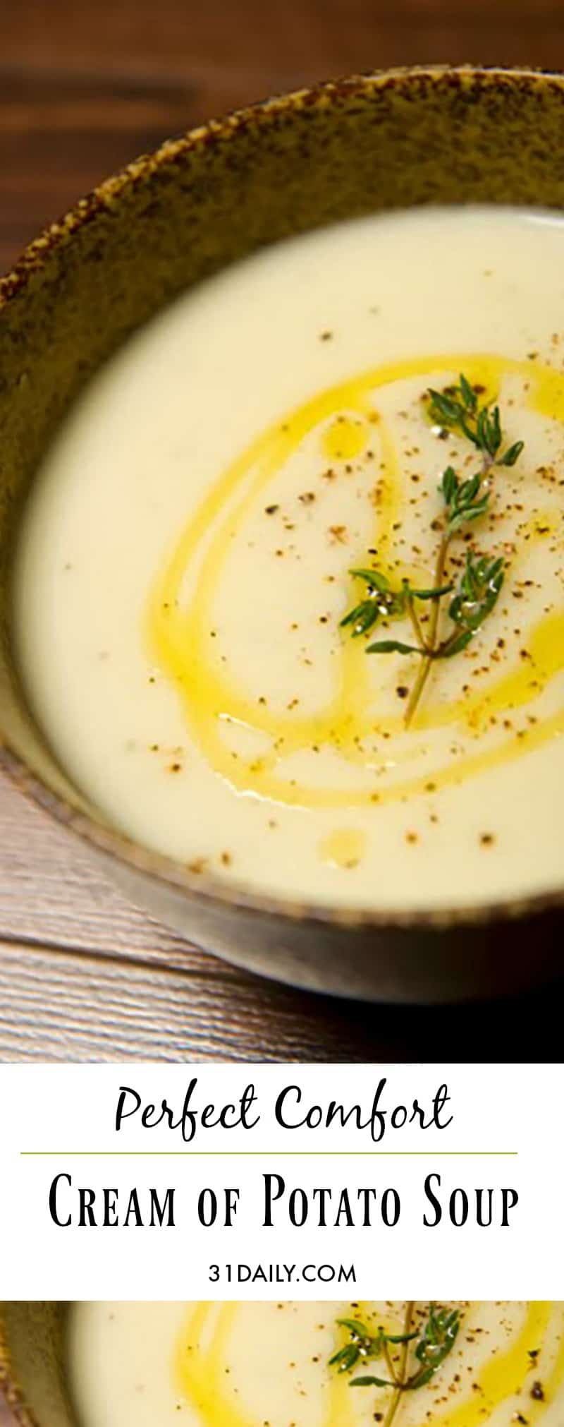 Perfect Comfort Food: Cream of Potato Soup | 31Daily.com