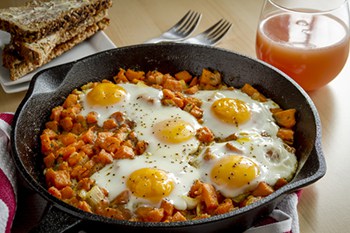 thumbnail closeup of sweet potato hash