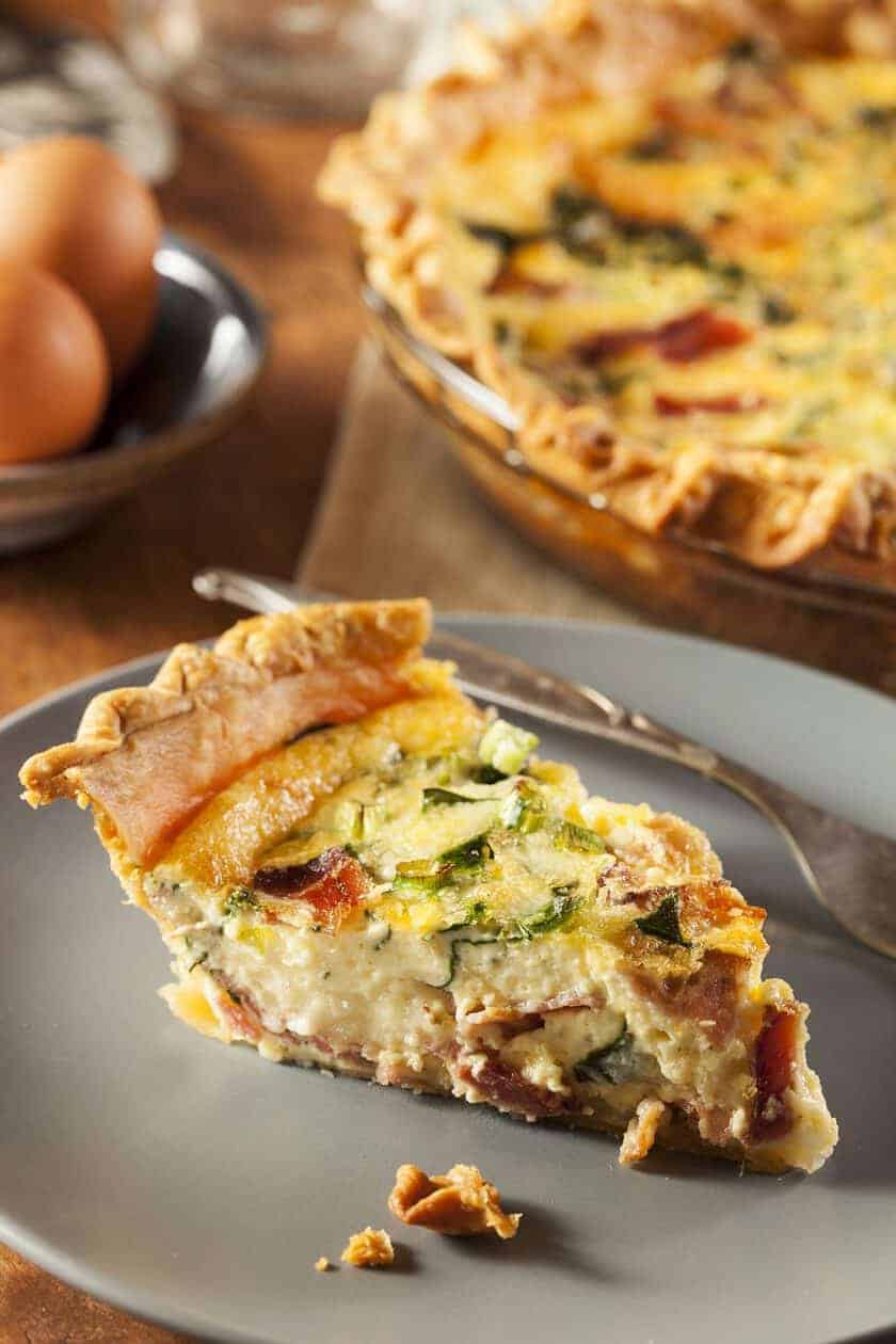 Easy Bacon, Cheese and Spinach Quiche - 31 Daily