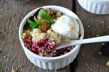 Individual Size and Summer Favorite Berry Crumble | 31Daily.com