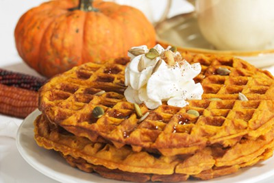 Pumpkin Waffles for Blustery Fall Mornings | 31Daily.com