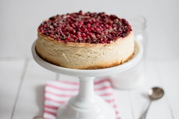 Cheesecake with Sugared Cranberries: An Easy Holiday Dessert | 31Daily.com