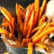 Baked Sweet Potato Fries with Avocado Greek Yogurt Dip | 31Daily.com