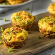 Muffin Tin Quiche with Spinach, Tomato and Bacon | 31Daily.com