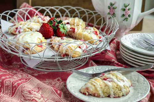 Buttermilk Strawberry Scones | 31Daily.com