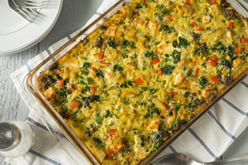 Easy Overnight Egg Bake with Sausage and Kale | 31Daily.com