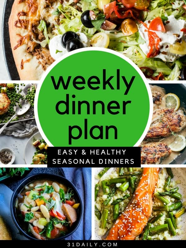 Weekly Dinner Meal Plan // Week 18 | 31Daily.com