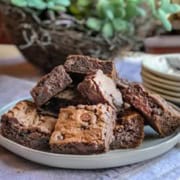 Double Chocolate Peanut Butter Cookie Bars | 31Daily.com