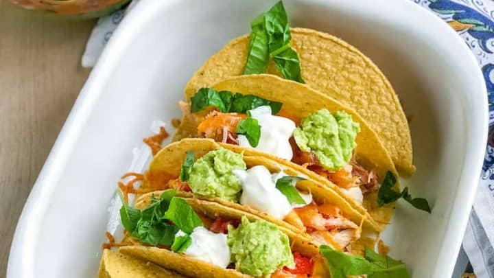 Quick and Easy Oven Baked Chicken Tacos | 31Daily.com