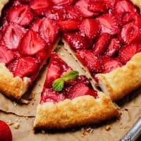 Easy Summer Rustic Strawberry Galette | 31Daily.com