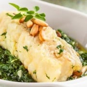 Skinny and Easy Foil Packet Cod with Greens | 31Daily.com