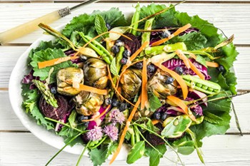An Antipasto Style Summer Garden Roasted Salad | 31Daily.com