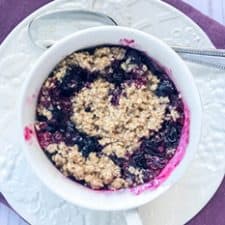2 Minute Blueberry Crisp in a Mug-image