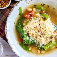 15 Minute White Bean Soup with Garden Vegetables | 31Daily.com