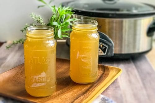 Slow Cooker Chicken Bone Broth or Stock | 31Daily.com