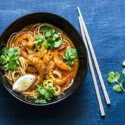 Asian Coconut Curry Noodle Soup with Shrimp | 31Daily.com