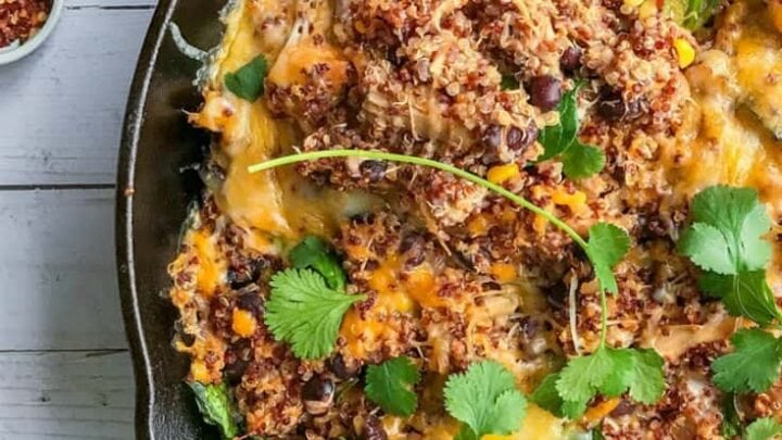 Easy Southwestern Chicken Quinoa Bake with Spinach | 31Daily.com