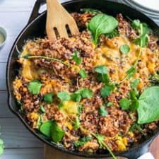 Easy Southwestern Chicken Quinoa Bake with Spinach | 31Daily.com