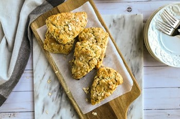 Honey Drizzled Scottish Oat Scones | 31Daily.com