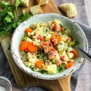 Healthy Slow Cooker Chicken Barley Soup Recipe | 31Daily.com
