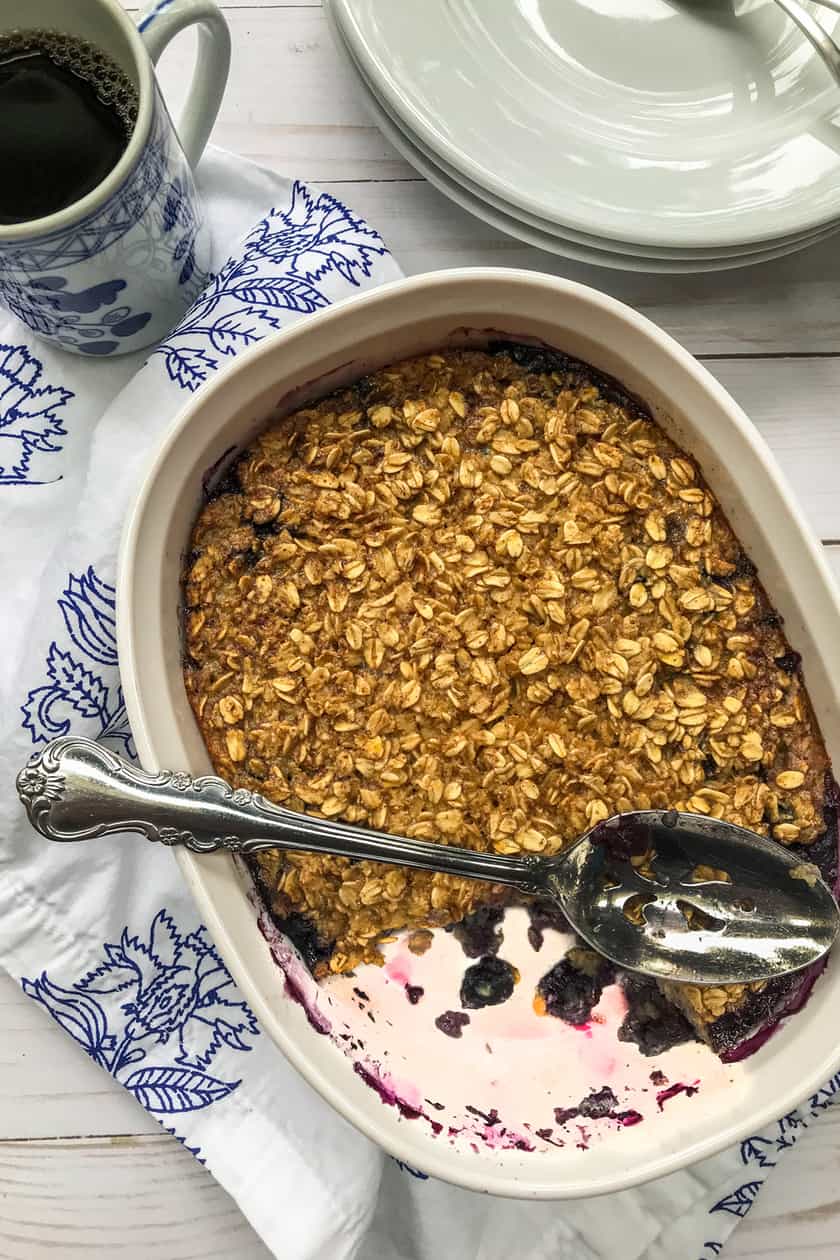 Blueberry Amish Baked Oatmeal | 31Daily.com