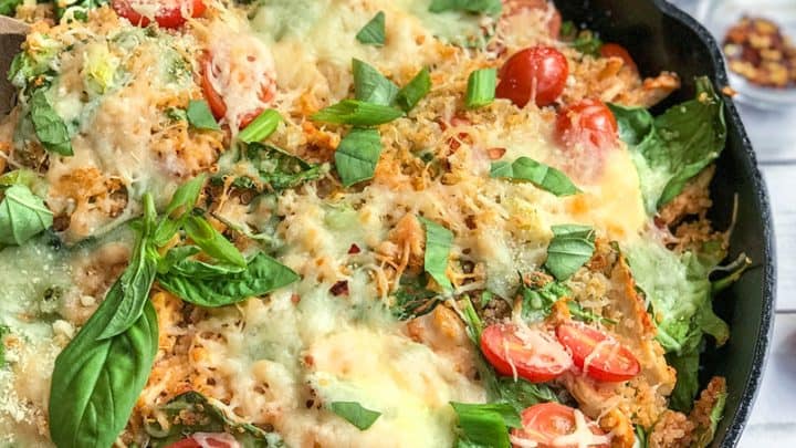 Skillet Italian Chicken Quinoa Bake | 31Daily.com