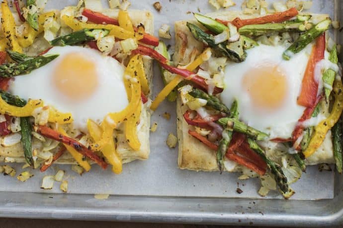 Puff Pastry with eggs and veggies - 31 Daily