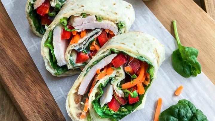 5 Minute Rainbow Protein Veggie Wraps | 31Daily.com