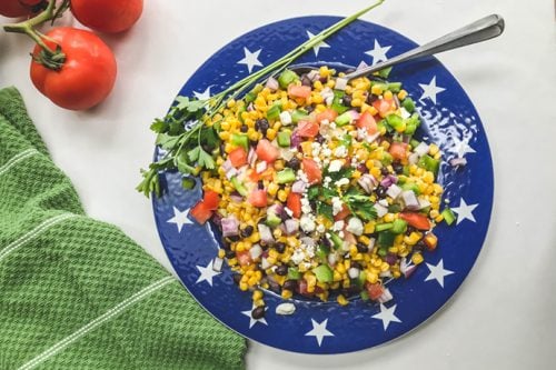 Closeup of Mexican Corn Salad