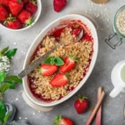 thumbnail: strawberry rhubarb crumble