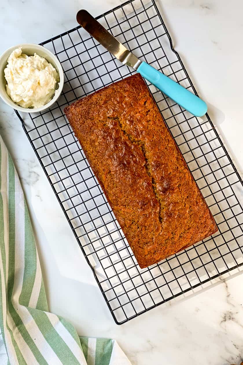 Unfrosted Carrot Cake Loaf