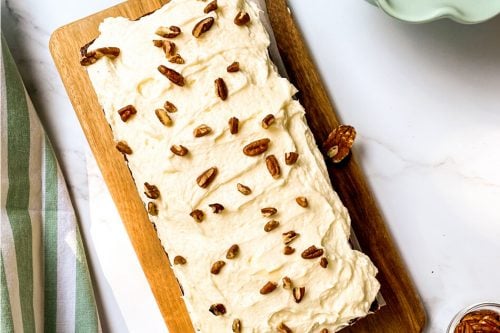 Pinterest Pin for Carrot Cake Loaf