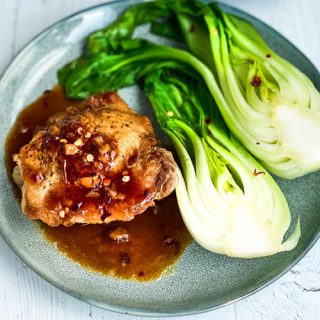 Instant Pot Kung Pao Chicken Thighs with Bok Choy-image