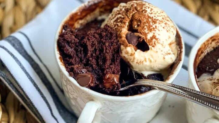 Spoonful of Chocolate Brownie Nutella Mug Cake