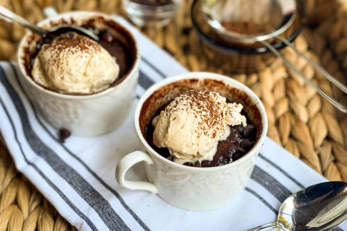 Chocolate Brownie Nutella Mug Cake Microwave Recipe 31