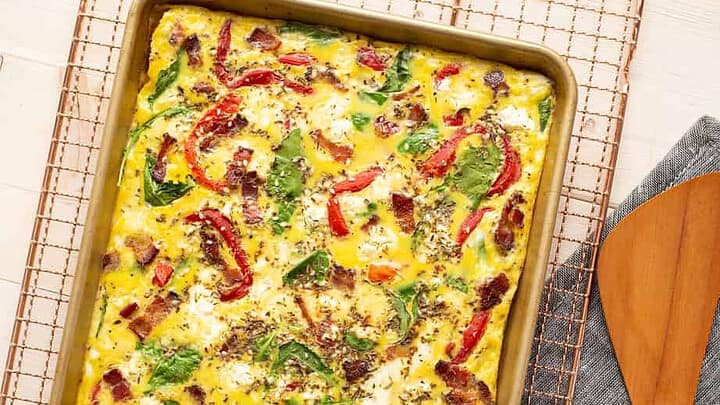 Bacon and Kale Sheet Pan Breakfast