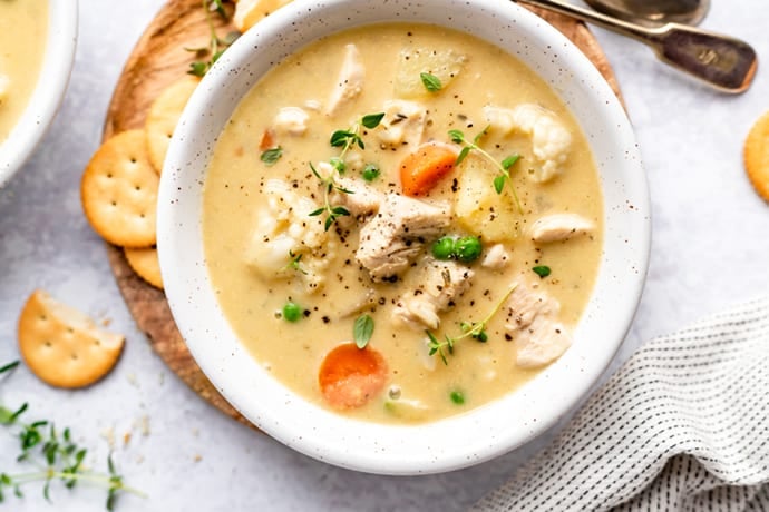 Closeup view of Comfort Food Chicken Pot Pie