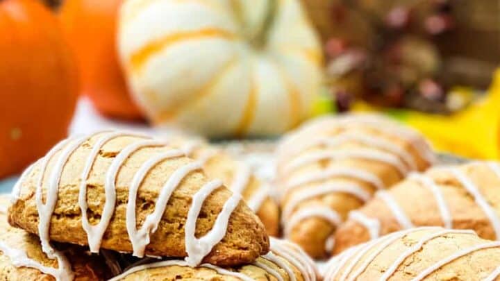 Side view of Pumpkin Scones