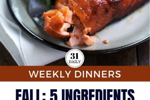 Pinterest Pin for 5 Ingredient Fall Dinners: What to Cook (Nov 9)