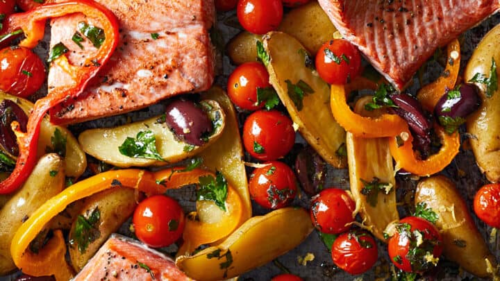 Greek Roasted Fish with Vegetables