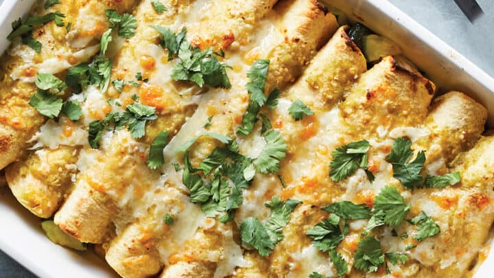 Chicken and Veggie Enchiladas for High Protein Dinners