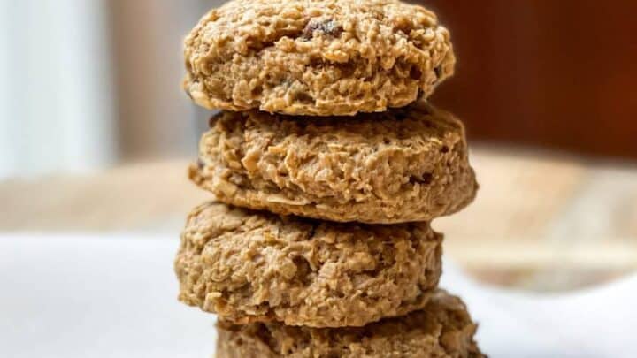 Stack of Healthy Breakfast Cookies