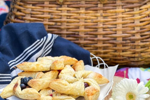 Pinwheel Pastries at an outdoor picnic