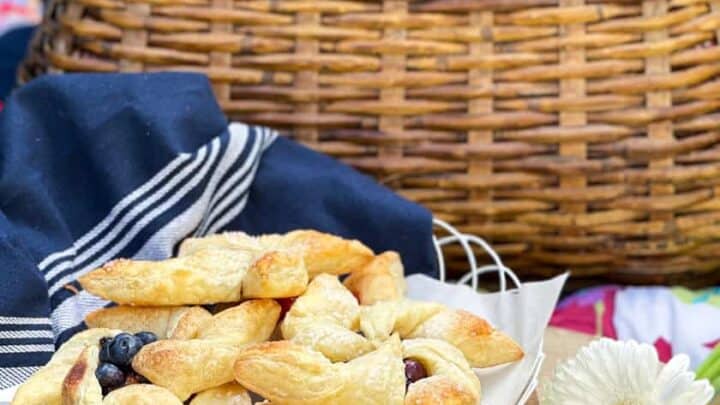 Pinwheel Pastries at an outdoor picnic