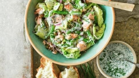 Smoked Salmon Salad for 15 Minute Healthy Spring Dinners