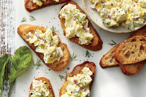 Egg Salad on Baguettes for Summer Picnic Recipes