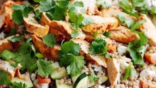 Harissa chicken and couscous salad