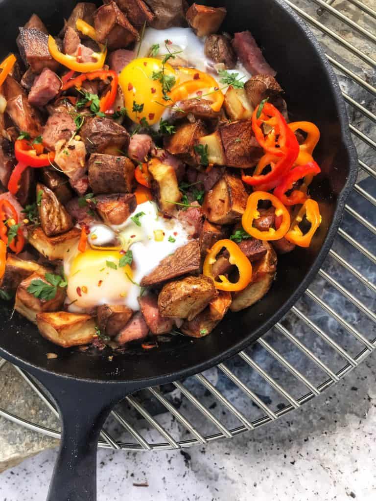Campfire Skillet Breakfast for Easy Camping Recipes