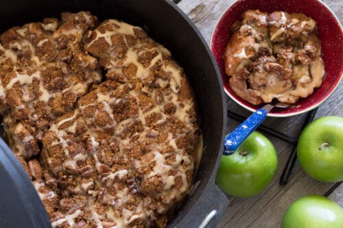 Dutch Oven Apple Pie for Easy Camping Recipes